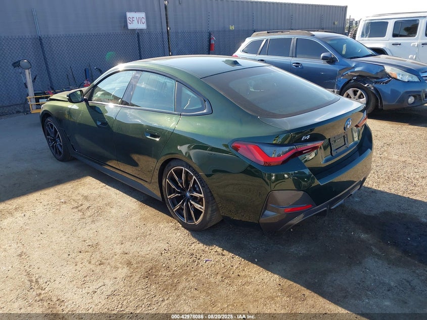 2024 BMW I4 VIN WBY43AW0XRFS25329 IAAI salvage auction — FRONT END, Salvage Title, sold $16,500 on 2026-07-09 (photo 3)