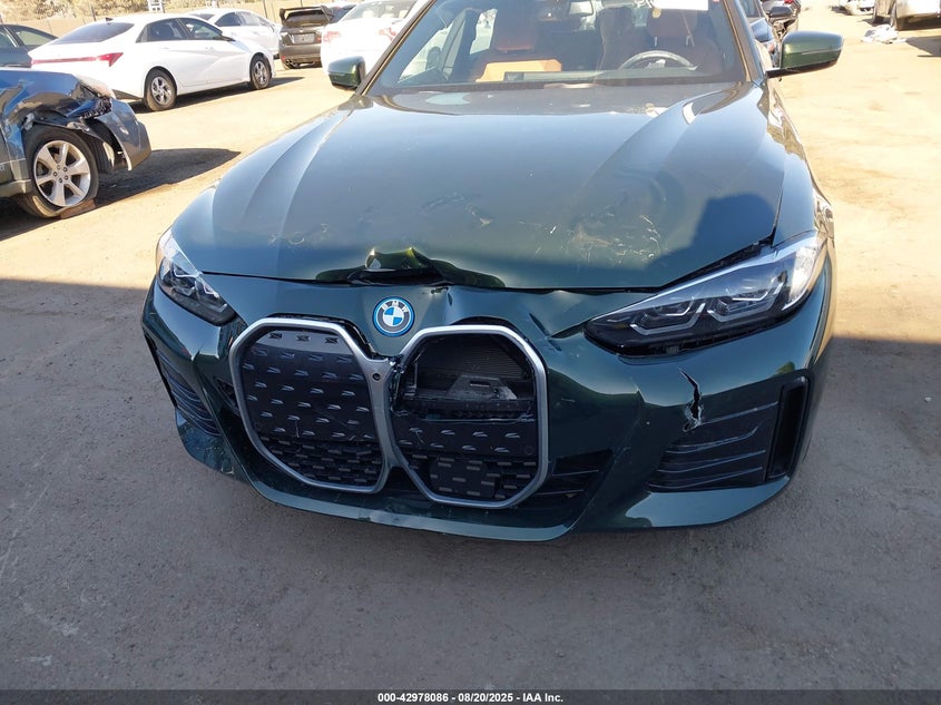 2024 BMW I4 VIN WBY43AW0XRFS25329 IAAI salvage auction — FRONT END, Salvage Title, sold $16,500 on 2026-07-09 (photo 6)