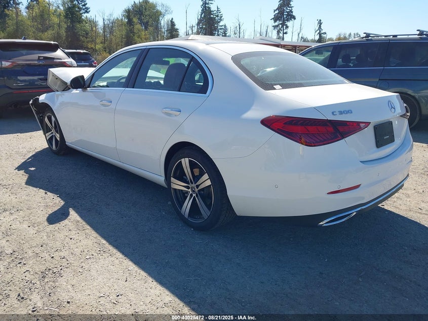 2025 Mercedes-benz C class VIN W1KAF4HB8SR277855 IAAI salvage auction — FRONT END, Salvage Title, sold $18,000 on 2026-07-29 (photo 3)