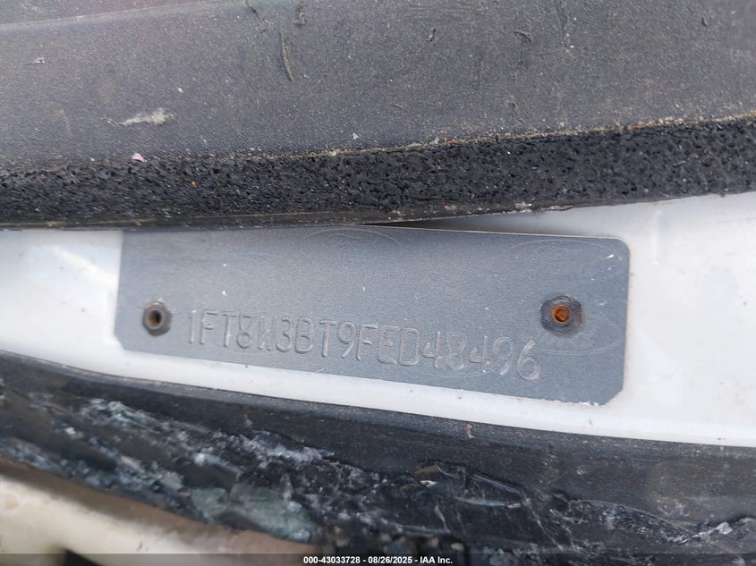 2015 Ford F-350 VIN 1FT8W3BT9FED48496 IAAI salvage auction — FRONT END, Salvage (Texas), sold $175 on 2026-07-09 (photo 9)
