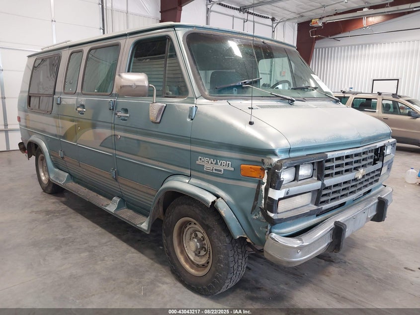 1995 Chevrolet G20 VIN 1GBEG25HXSF214221 IAAI salvage auction — RIGHT FRONT, Bill Of Sale (Colorado), sold $275 on 2026-07-08 (photo 1)