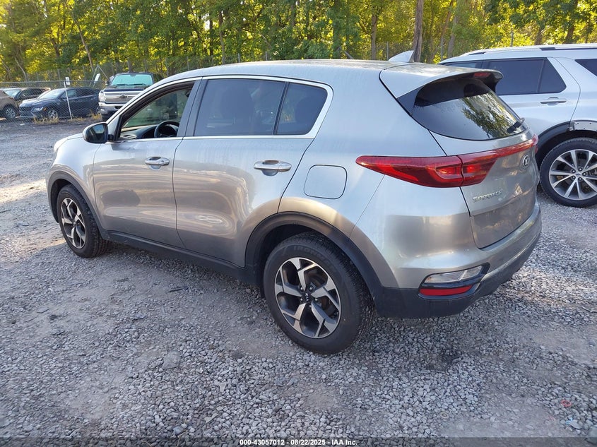 2020 Kia Sportage VIN KNDPM3AC2L7827491 IAAI salvage auction — SIDE, Salvage Title, sold $3,600 on 2026-07-09 (photo 3)