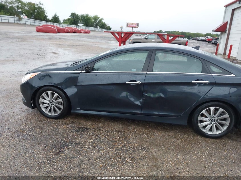 2014 Hyundai Sonata VIN 5NPEC4AC8EH939243 IAAI salvage auction — LEFT SIDE, Salvage Title, sold $800 on 2026-07-20 (photo 6)