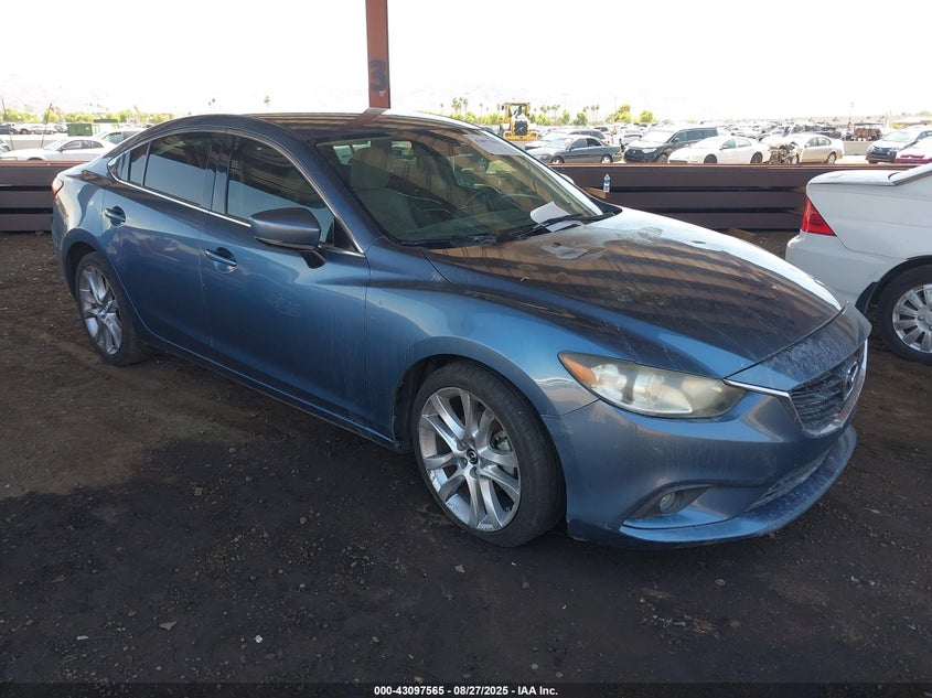 2017 Mazda 6 VIN JM1GL1V55H1137358 IAAI salvage auction — ENGINE BURN, Salvage (Arizona), sold $25 on 2026-07-28 (photo 1)