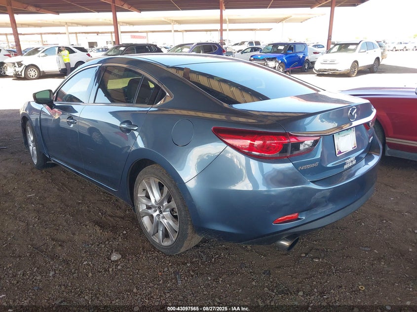 2017 Mazda 6 VIN JM1GL1V55H1137358 IAAI salvage auction — ENGINE BURN, Salvage (Arizona), sold $25 on 2026-07-28 (photo 3)