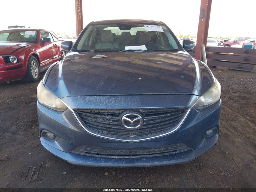 2017 Mazda 6 VIN JM1GL1V55H1137358 IAAI salvage auction — ENGINE BURN, Salvage (Arizona), sold $25 on 2026-07-28 (photo 6)