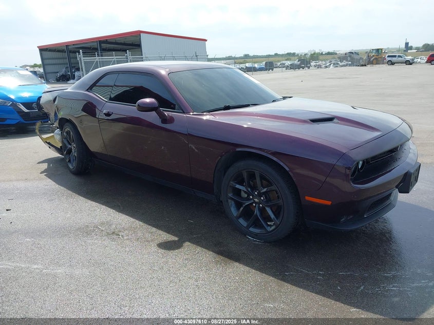 2022 Dodge Challenger VIN 2C3CDZAG7NH187939 IAAI salvage auction — FRONT & REAR, Salvage (California), sold $8,600 on 2026-07-09 (photo 1)