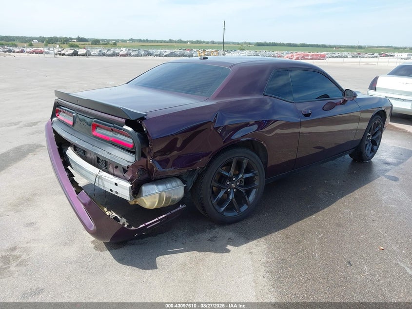 2022 Dodge Challenger VIN 2C3CDZAG7NH187939 IAAI salvage auction — FRONT & REAR, Salvage (California), sold $8,600 on 2026-07-09 (photo 4)