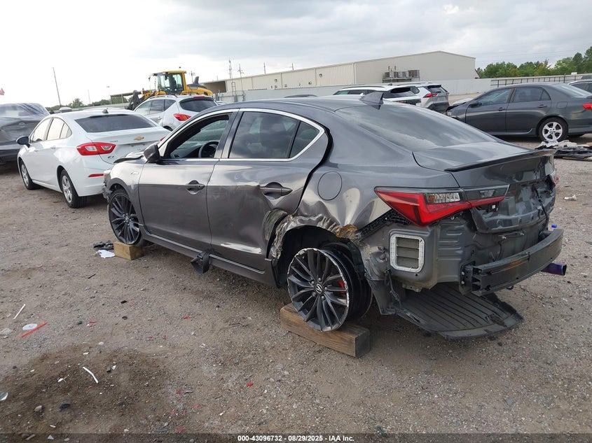 2019 Acura Ilx VIN 19UDE2F83KA001878 IAAI salvage auction — FRONT & REAR, Salvage (Texas), sold $1,525 on 2026-09-05 (photo 3)