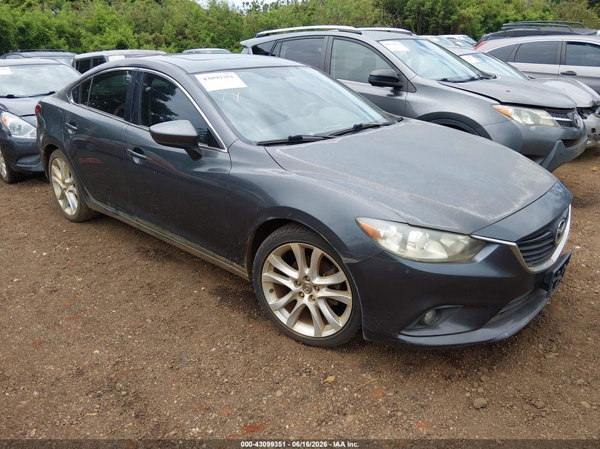 2015 Mazda 6 VIN JM1GJ1V58F1197685 IAAI salvage auction — LEFT FRONT, Salvage (Hawaii), sold $50 on 2026-09-29 (photo 1)