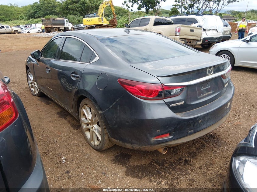 2015 Mazda 6 VIN JM1GJ1V58F1197685 IAAI salvage auction — LEFT FRONT, Salvage (Hawaii), sold $50 on 2026-09-29 (photo 3)