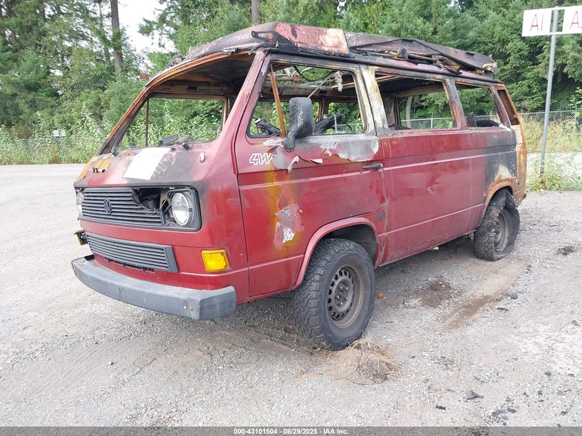 1987 Volkswagen VIN WV2ZB0256HH047896 IAAI salvage auction — TOTAL BURN, Bill Of Sale - Parts Only (Washington), sold $100 on 2026-07-22 (photo 2)