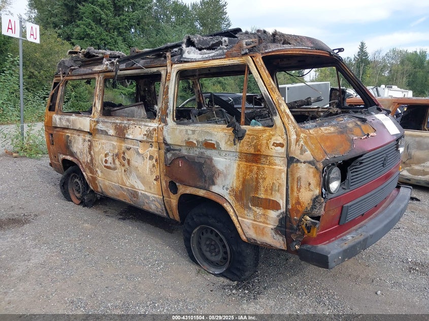 1987 Volkswagen VIN WV2ZB0256HH047896 IAAI salvage auction — TOTAL BURN, Bill Of Sale - Parts Only (Washington), sold $100 on 2026-07-22 (photo 6)