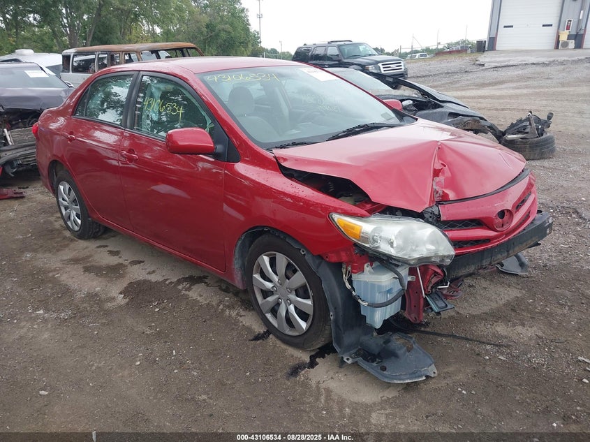 2012 Toyota Corolla VIN 5YFBU4EE1CP039960 IAAI salvage auction — FRONT END, Salvage (Indiana), sold $800 on 2026-07-29 (photo 1)