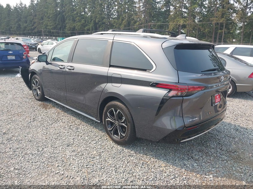 2025 Toyota Sienna VIN 5TDESKFC6SS205724 IAAI salvage auction — FRONT END, Salvage Title, sold $18,100 on 2026-07-22 (photo 3)