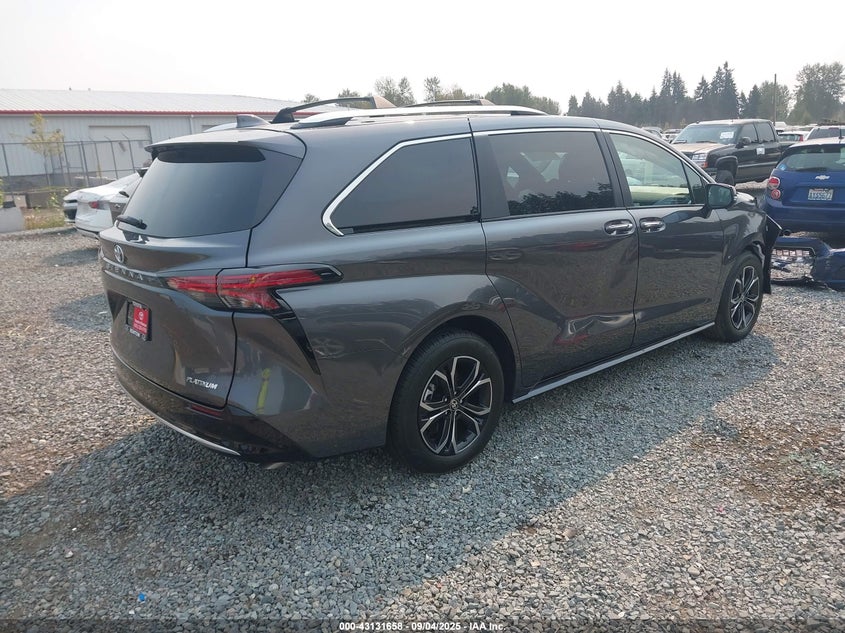 2025 Toyota Sienna VIN 5TDESKFC6SS205724 IAAI salvage auction — FRONT END, Salvage Title, sold $18,100 on 2026-07-22 (photo 4)