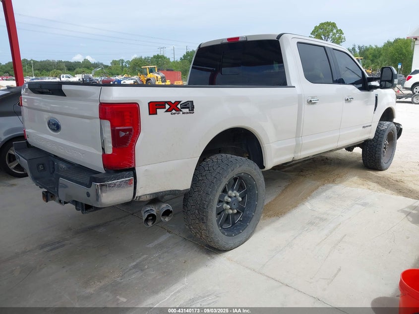 2017 Ford F-250 Super Duty VIN 1FT7W2BT5HEE12459 IAAI salvage auction — Front End, Rebuildable (Florida), sold $12,550 on 2025-10-06 (photo 4)