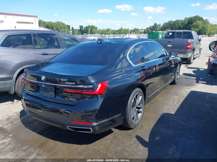 2021 BMW 7er VIN WBA7U2C02MCF72606 IAAI salvage auction — FRONT END, Salvage Title, sold $4,050 on 2026-10-12 (photo 4)