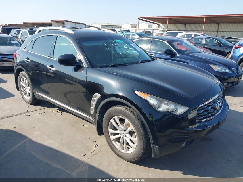 2010 Infiniti Fx35 VIN JN8AS1MU1AM800662 IAAI salvage auction — HAIL, Salvage (Texas), sold $1,800 on 2026-07-14 (photo 1)