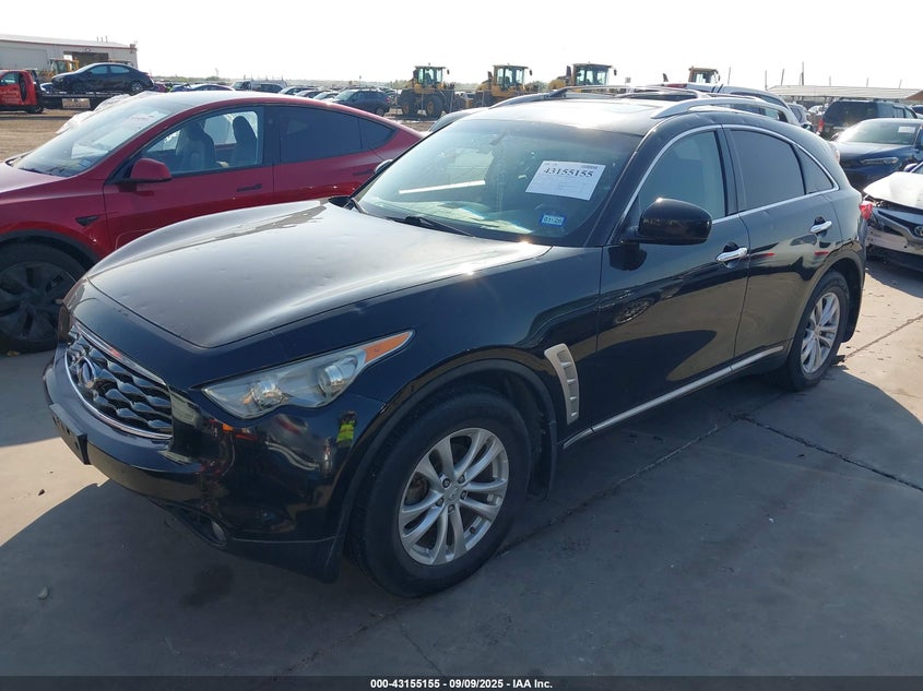 2010 Infiniti Fx35 VIN JN8AS1MU1AM800662 IAAI salvage auction — HAIL, Salvage (Texas), sold $1,800 on 2026-07-14 (photo 2)