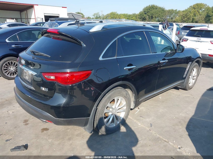 2010 Infiniti Fx35 VIN JN8AS1MU1AM800662 IAAI salvage auction — HAIL, Salvage (Texas), sold $1,800 on 2026-07-14 (photo 4)