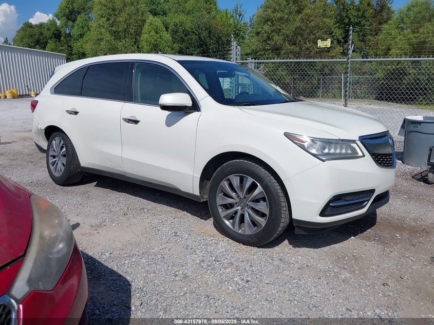 2016 Acura Mdx VIN 5FRYD3H44GB021895 IAAI salvage auction — REAR END, Salvage (Idaho), sold $25 on 2026-07-31 (photo 1)