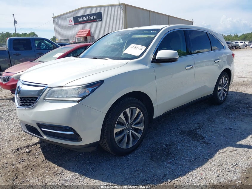 2016 Acura Mdx VIN 5FRYD3H44GB021895 IAAI salvage auction — REAR END, Salvage (Idaho), sold $25 on 2026-07-31 (photo 2)