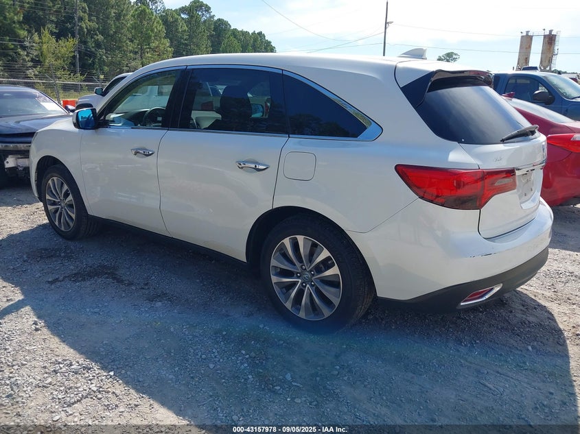 2016 Acura Mdx VIN 5FRYD3H44GB021895 IAAI salvage auction — REAR END, Salvage (Idaho), sold $25 on 2026-07-31 (photo 3)