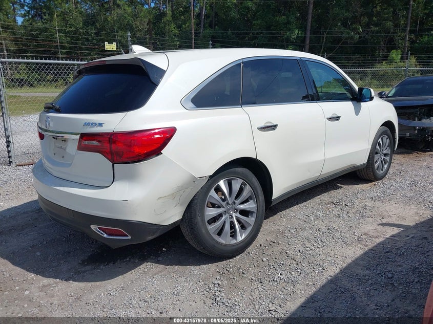2016 Acura Mdx VIN 5FRYD3H44GB021895 IAAI salvage auction — REAR END, Salvage (Idaho), sold $25 on 2026-07-31 (photo 4)
