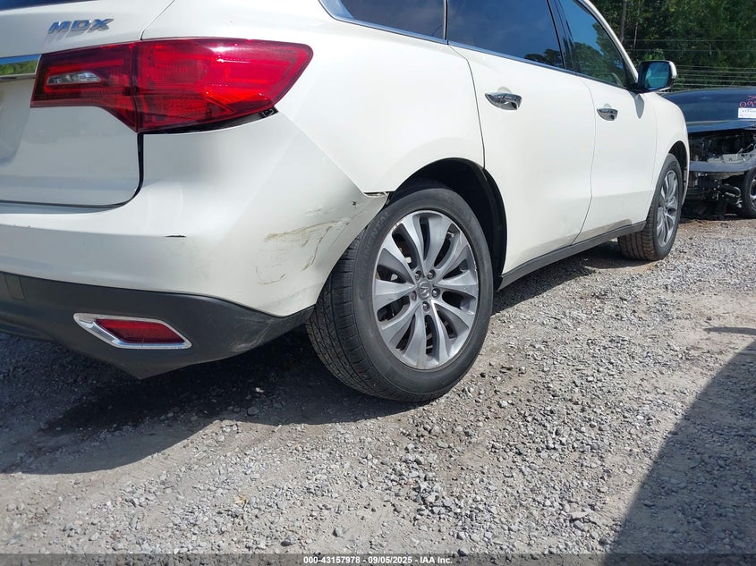 2016 Acura Mdx VIN 5FRYD3H44GB021895 IAAI salvage auction — REAR END, Salvage (Idaho), sold $25 on 2026-07-31 (photo 6)