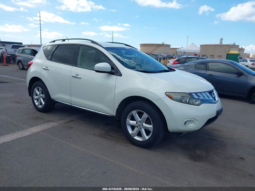2009 Nissan Murano VIN JN8AZ18U39W009801 IAAI salvage auction — NORMAL WEAR, Clear (Michigan), sold $300 on 2026-07-28 (photo 1)