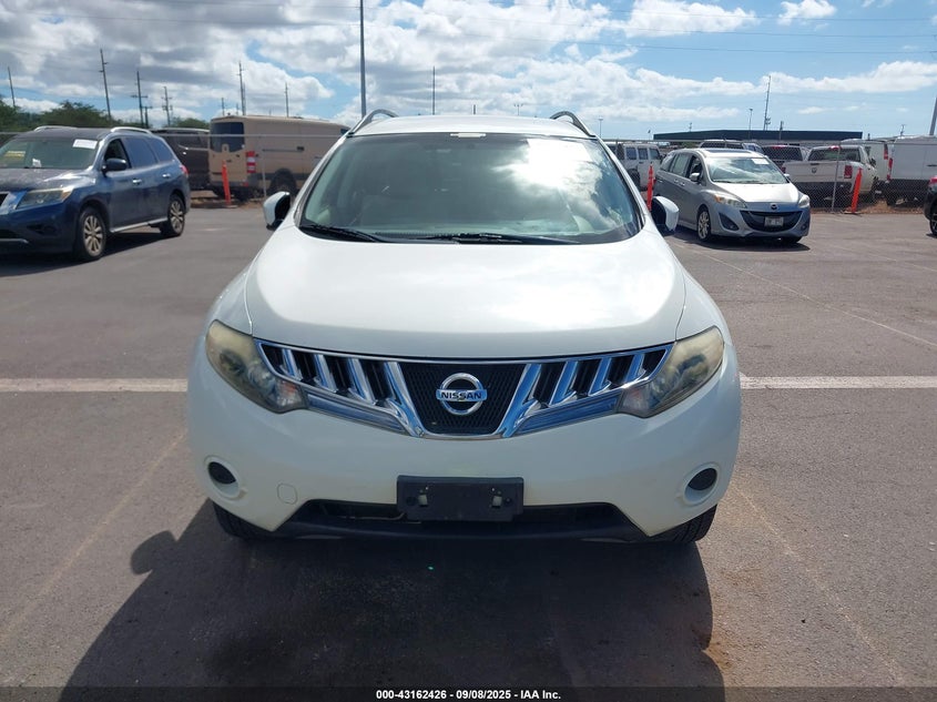 2009 Nissan Murano VIN JN8AZ18U39W009801 IAAI salvage auction — NORMAL WEAR, Clear (Michigan), sold $300 on 2026-07-28 (photo 6)