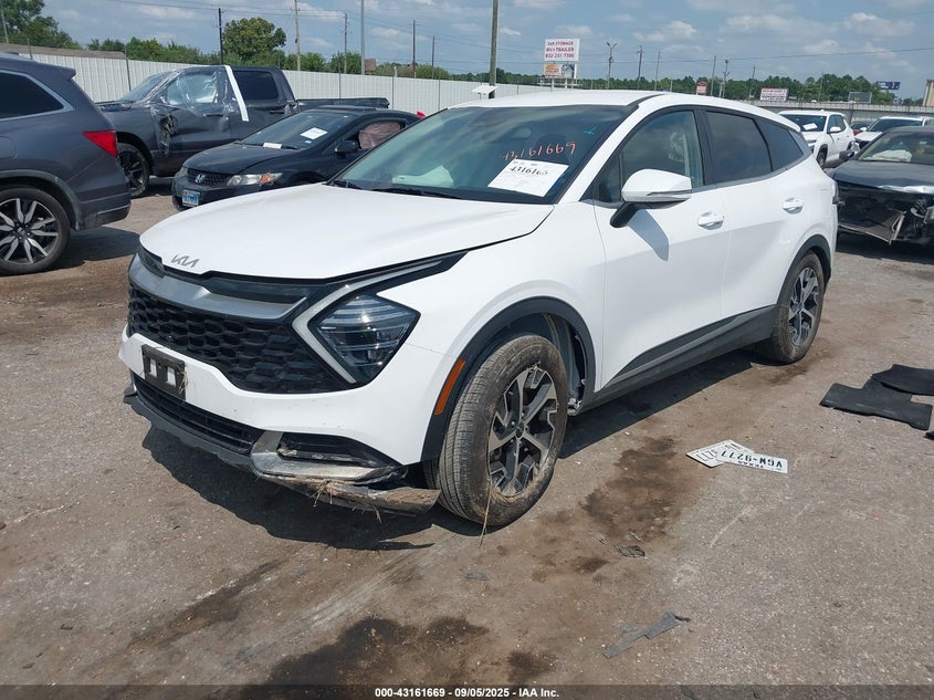 2024 Kia Sportage VIN 5XYK33DF3RG216304 IAAI salvage auction — RIGHT REAR, Original (Texas), sold $6,800 on 2026-07-30 (photo 2)