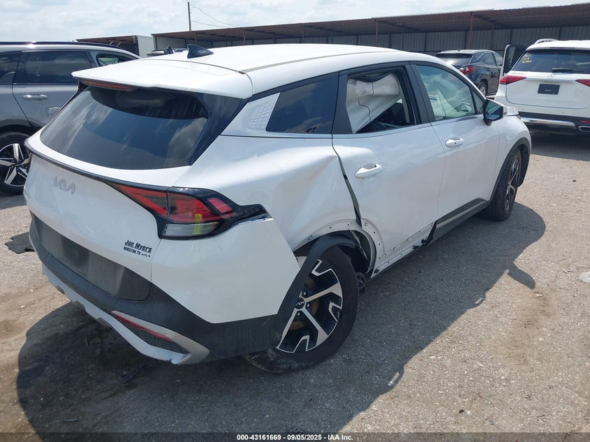 2024 Kia Sportage VIN 5XYK33DF3RG216304 IAAI salvage auction — RIGHT REAR, Original (Texas), sold $6,800 on 2026-07-30 (photo 4)