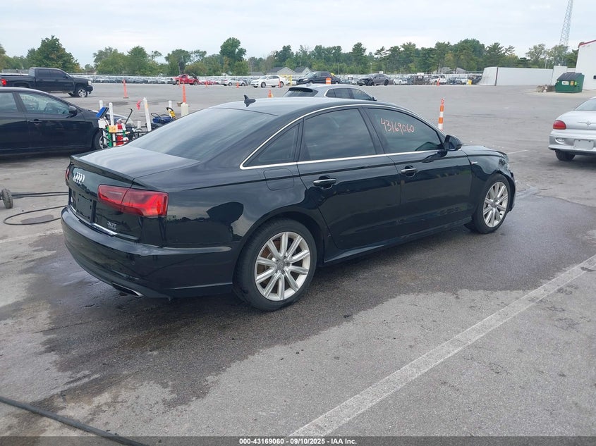 2016 Audi A6 VIN WAUFGAFC9GN002353 IAAI salvage auction — FRONT END, Salvage (Indiana), sold $4,000 on 2026-07-17 (photo 4)