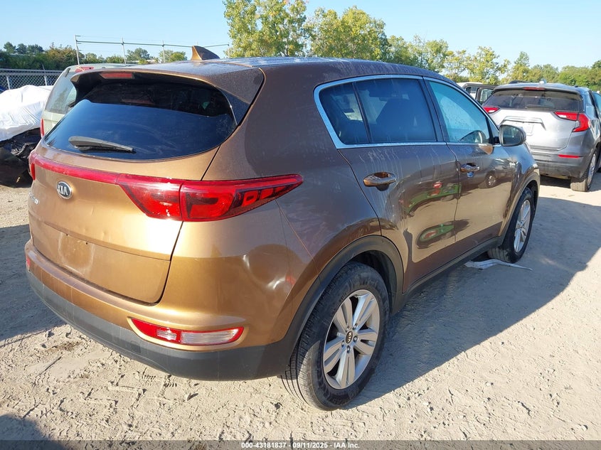 2018 Kia Sportage VIN KNDPM3AC9J7357960 IAAI salvage auction — THEFT, Salvage Title, sold $2,100 on 2026-08-01 (photo 4)