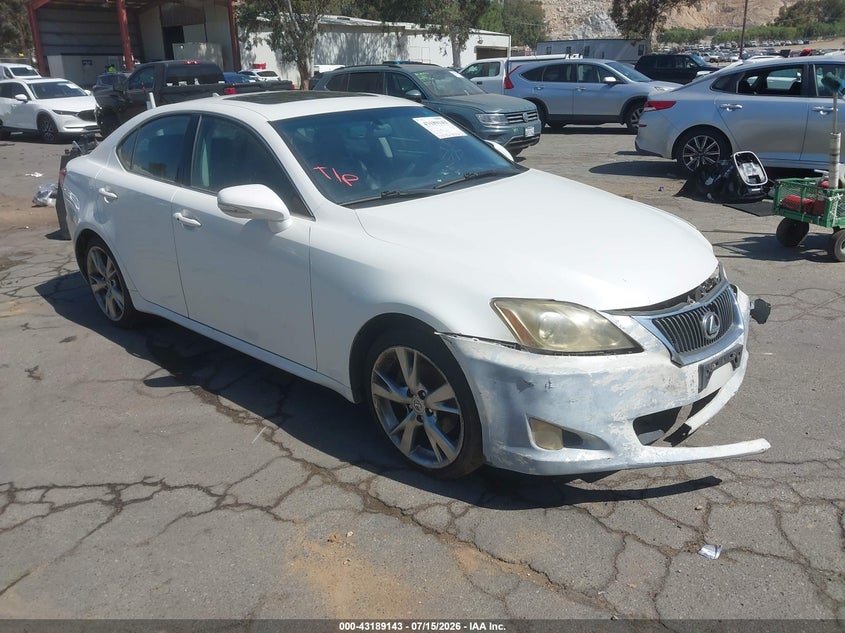 2009 Lexus Is VIN JTHBK262995094966 IAAI salvage auction — FRONT END, Salvage (California), sold $25 on 2026-07-28 (photo 1)