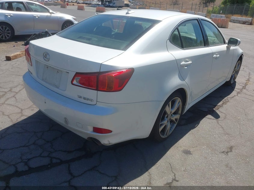 2009 Lexus Is VIN JTHBK262995094966 IAAI salvage auction — FRONT END, Salvage (California), sold $25 on 2026-07-28 (photo 4)