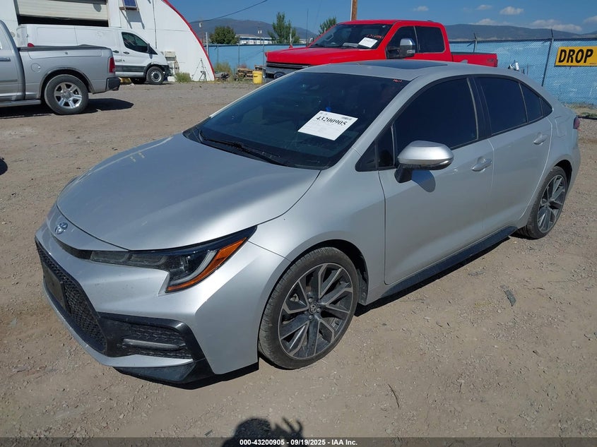 2022 Toyota Corolla VIN 5YFT4MCE6NP102058 IAAI salvage auction — HAIL, Salvage (Montana), sold $6,600 on 2026-07-29 (photo 2)