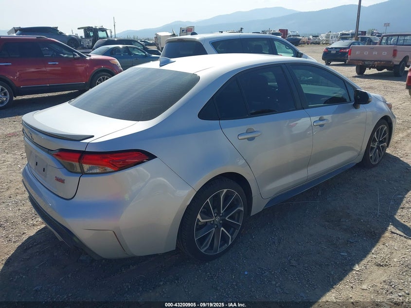 2022 Toyota Corolla VIN 5YFT4MCE6NP102058 IAAI salvage auction — HAIL, Salvage (Montana), sold $6,600 on 2026-07-29 (photo 4)