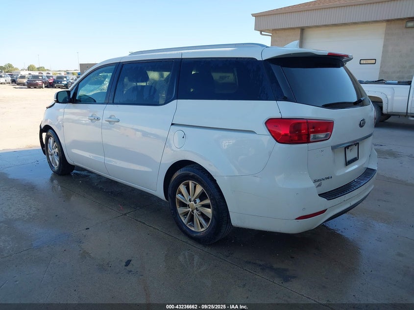 2017 Kia SEDONA VIN KNDMB5C15H6335650 IAAI salvage auction — FRONT END, Salvage Title, sold $650 on 2026-07-23 (photo 3)
