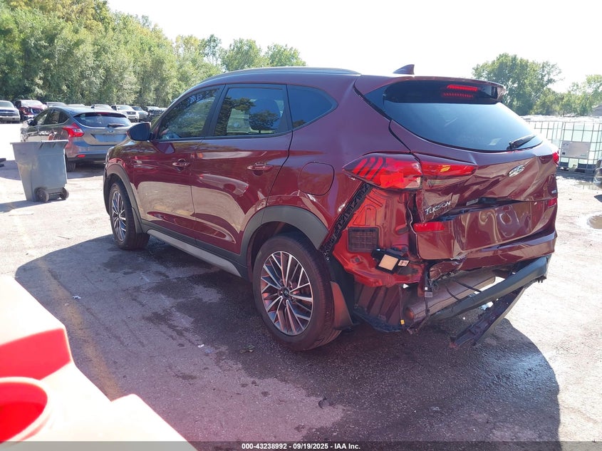 2019 Hyundai Tucson VIN KM8J3CAL4KU917309 IAAI salvage auction — REAR END, Clear (Michigan), sold $1,350 on 2026-07-29 (photo 3)