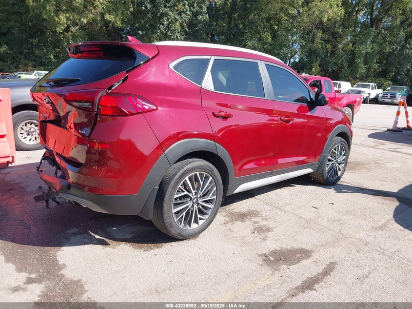 2019 Hyundai Tucson VIN KM8J3CAL4KU917309 IAAI salvage auction — REAR END, Clear (Michigan), sold $1,350 on 2026-07-29 (photo 4)