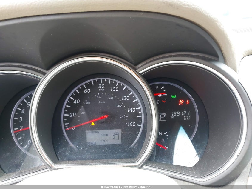 2011 Nissan Murano VIN JN8AZ1MW2BW167043 IAAI salvage auction — FRONT END, Salvage (Missouri), sold $450 on 2026-07-08 (photo 7)