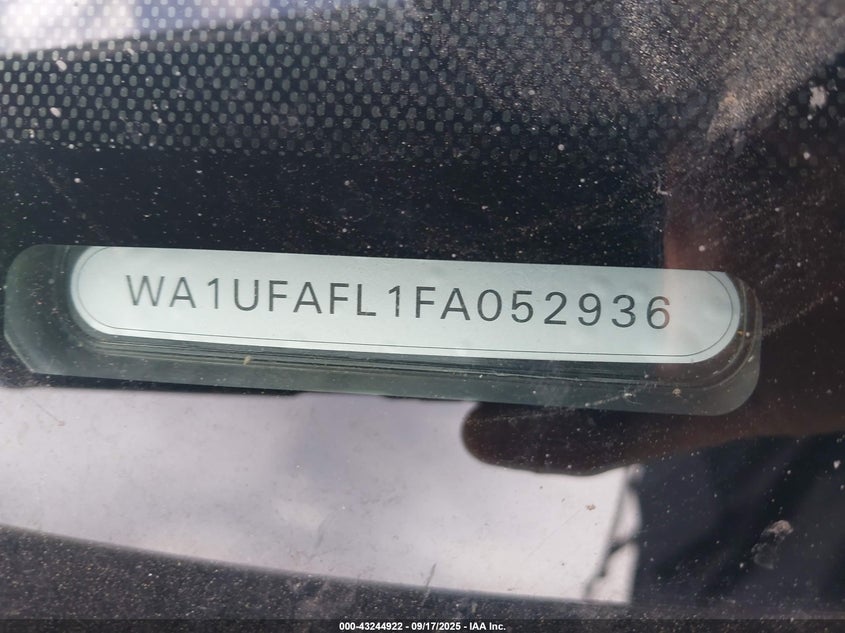 2015 Audi Allroad VIN WA1UFAFL1FA052936 IAAI salvage auction — FRONT END, Salvage Title, sold $1,000 on 2026-07-16 (photo 9)