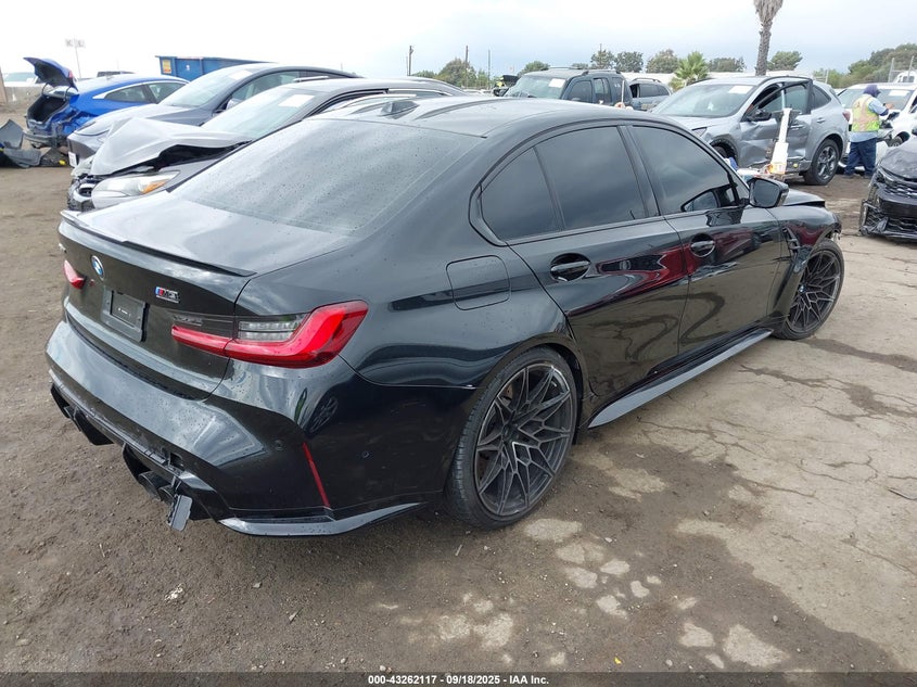 2025 BMW M3 VIN WBS33HJ04SFU35498 IAAI salvage auction — FRONT END, Salvage (California), sold $42,100 on 2026-07-30 (photo 4)