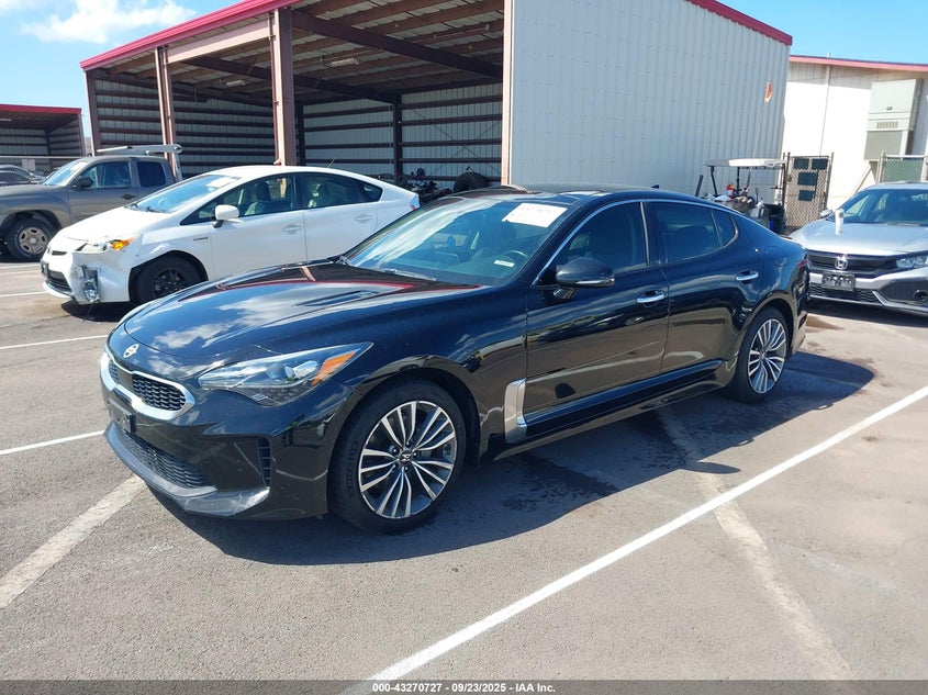 2019 Kia Stinger VIN KNAE25LA0K6058804 IAAI salvage auction — REAR END, Clear (Hawaii), sold $6,100 on 2026-07-18 (photo 2)