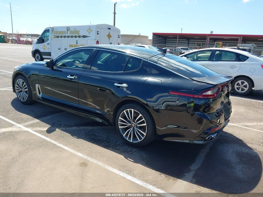 2019 Kia Stinger VIN KNAE25LA0K6058804 IAAI salvage auction — REAR END, Clear (Hawaii), sold $6,100 on 2026-07-18 (photo 3)