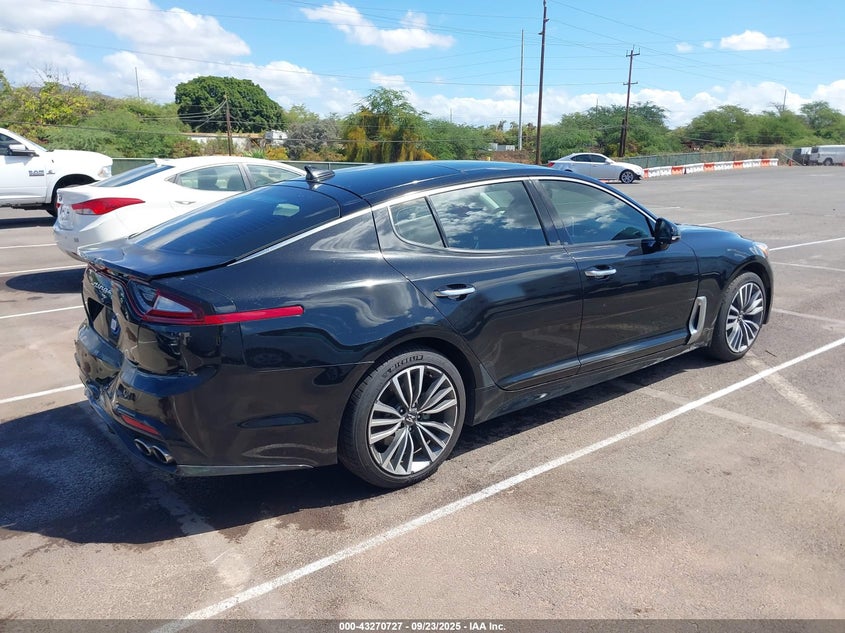 2019 Kia Stinger VIN KNAE25LA0K6058804 IAAI salvage auction — REAR END, Clear (Hawaii), sold $6,100 on 2026-07-18 (photo 4)
