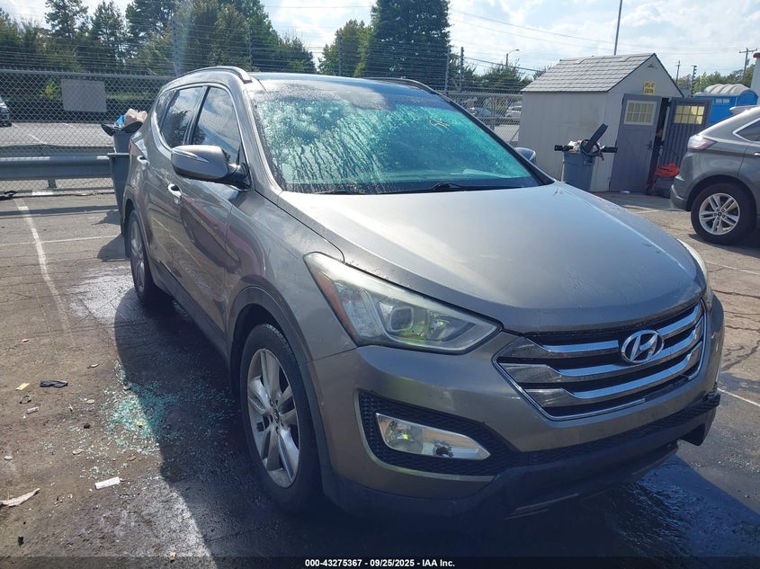2014 Hyundai Santa fe VIN 5XYZW3LA6EG213354 IAAI salvage auction — LEFT FRONT, Salvage (Georgia), sold $1,200 on 2026-07-27 (photo 1)
